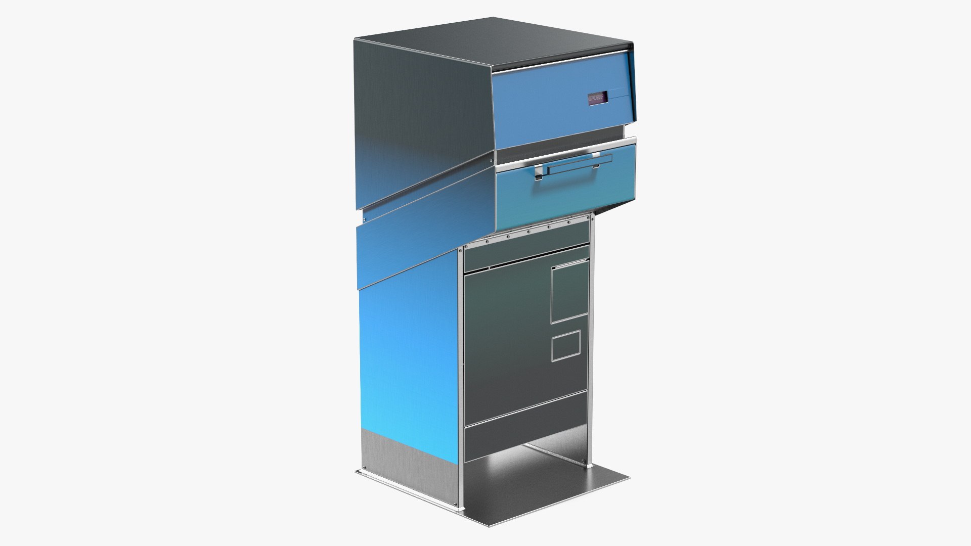 Street Drop Box for Letters and Packages 3D model preview