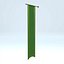 3D Green Banner model