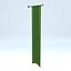 3D Green Banner model