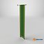 3D Green Banner model