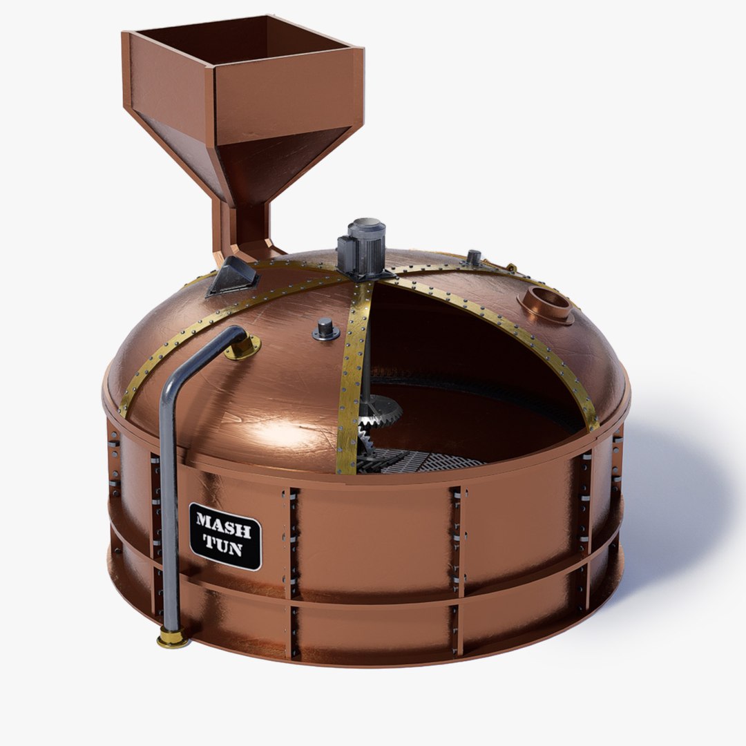 Mash Tun Whisky Still 3D Model - TurboSquid 1892588