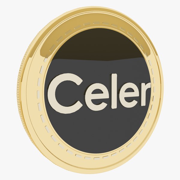 Celer Cryptocurrency Gold Coin 3D model