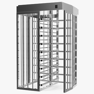 3D model Stainless Steel Security Turnstile