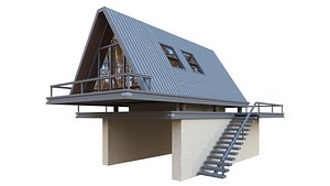 3D model House Villa home Modern building 3d model