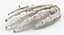 3D human hand bones wire