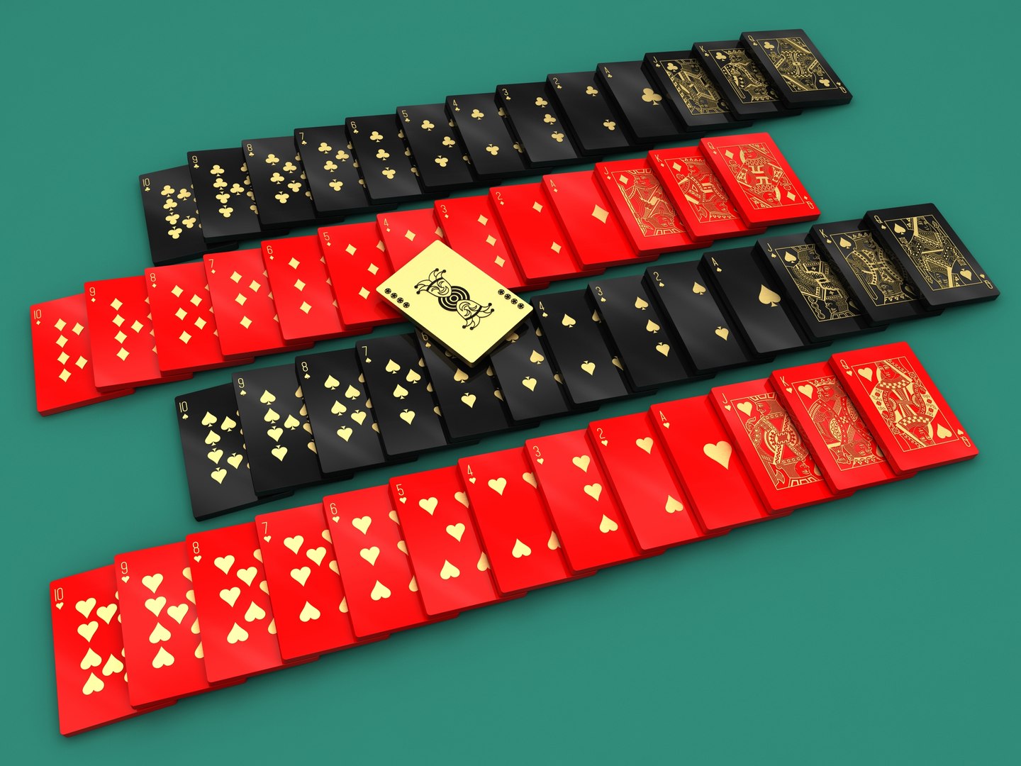 Playing Card Chip Collection 3D Model - TurboSquid 1772987