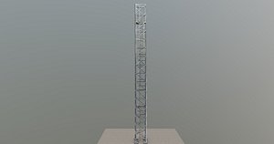 3D 16 Meter Steel Lattice Tower