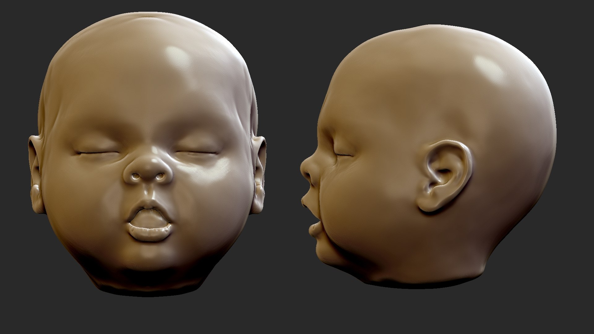 Baby head 3D - TurboSquid 1697595