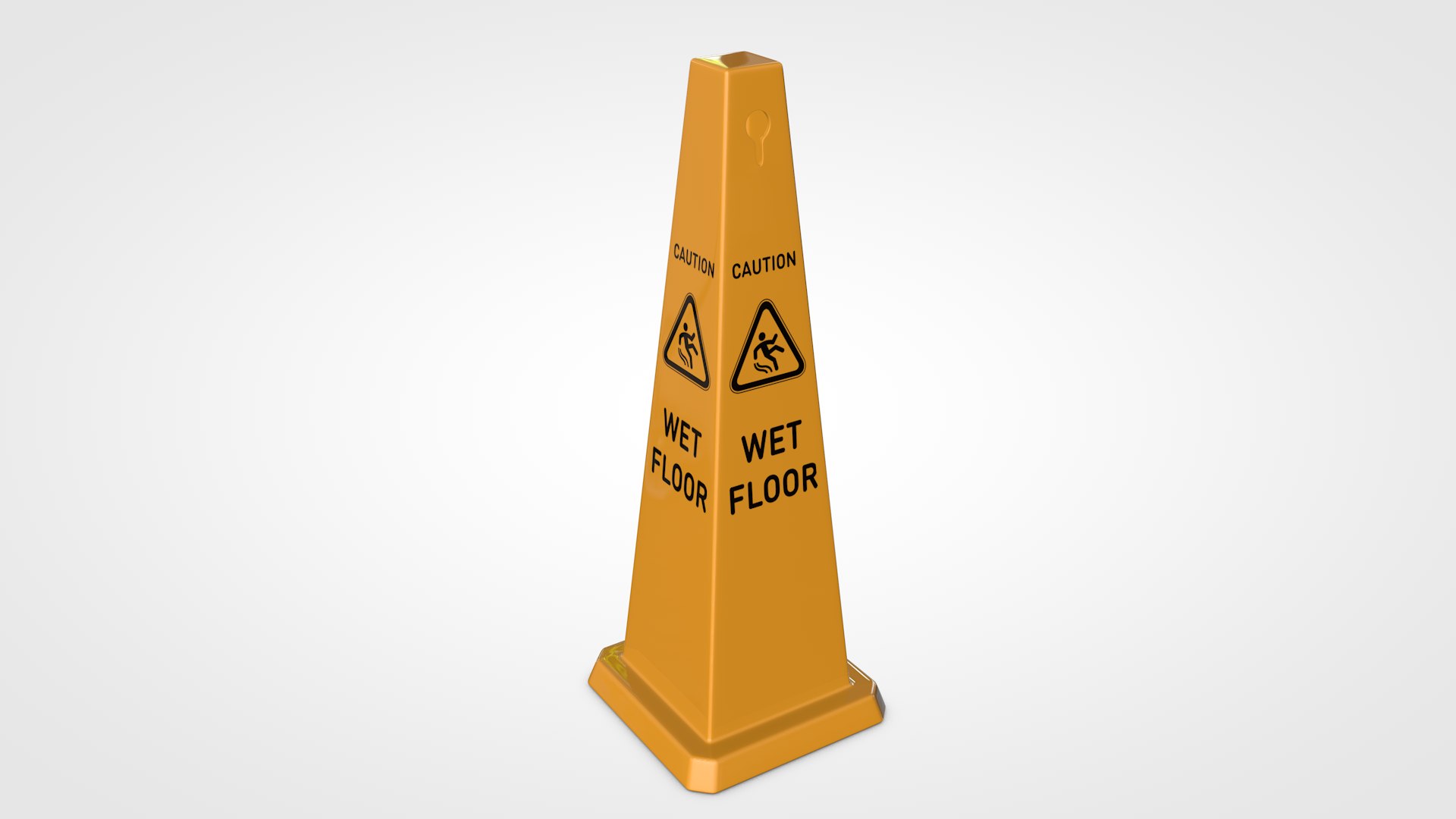 3D Wet Floor Sign Pack - TurboSquid 1461522
