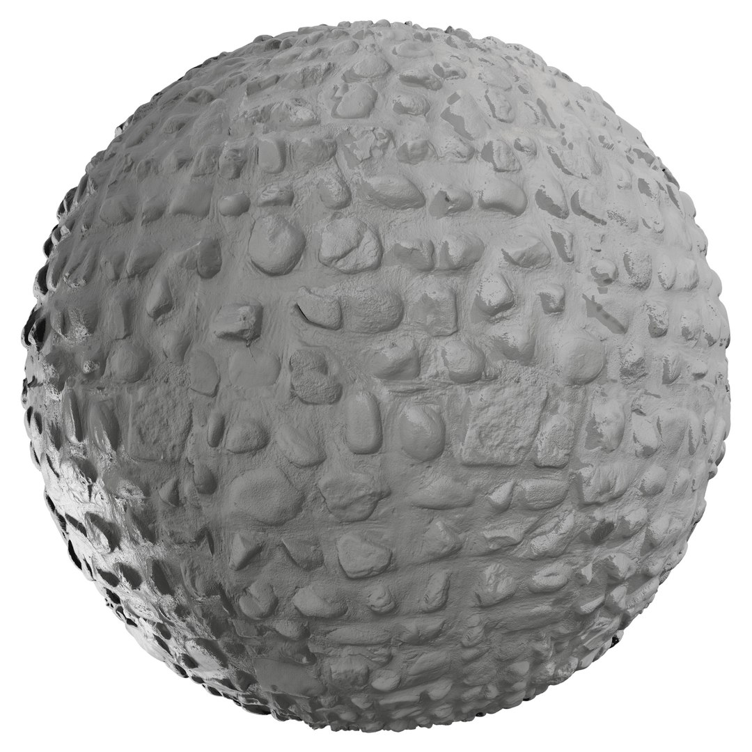 3D PBR Stone Texture 07 -River Rock- Pebble Stone - 4K Scanned ...