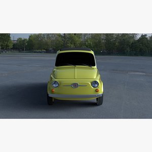 3d 1960 fiat 500d hdri