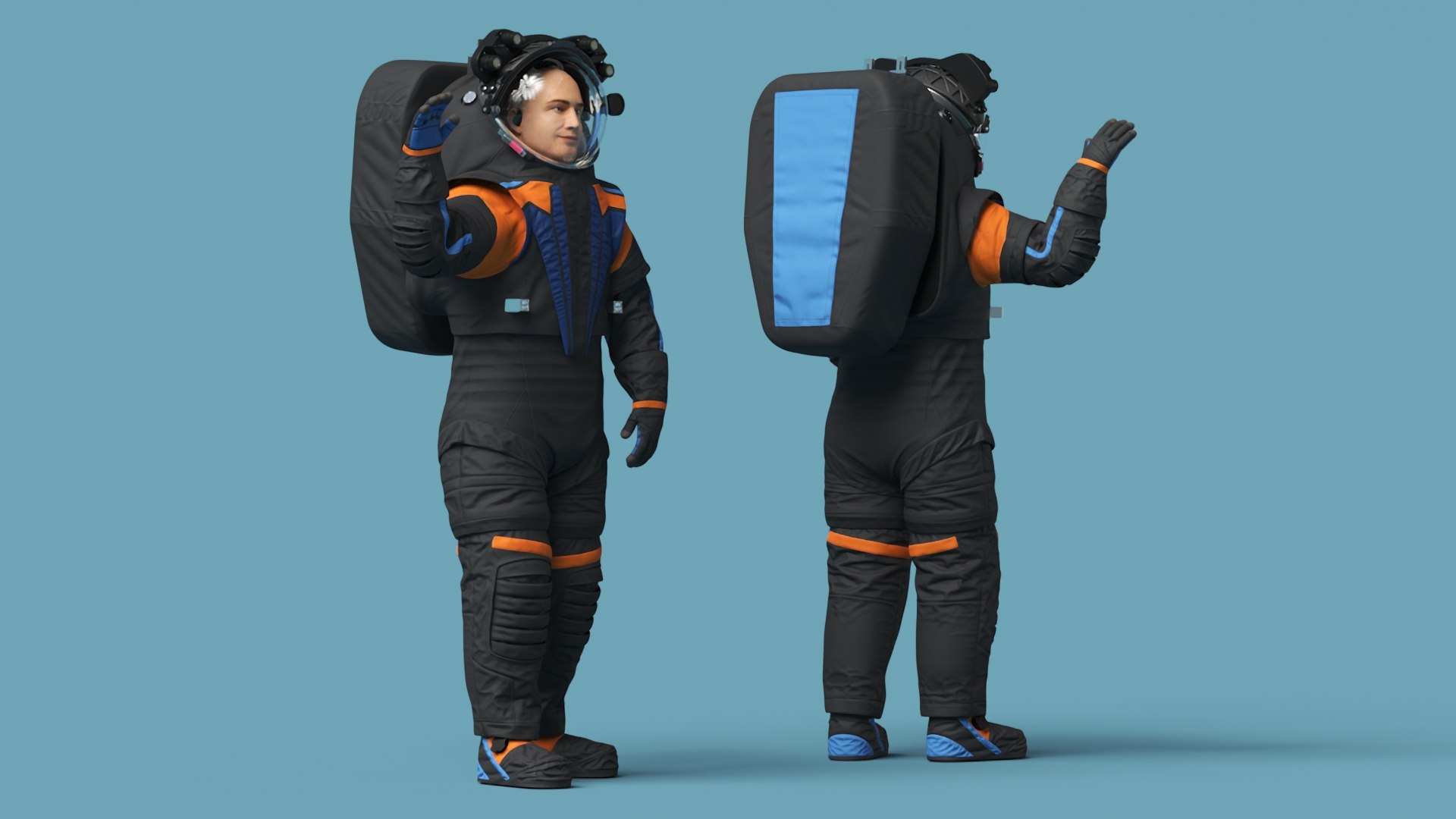 3D Astronaut Wearing Spacesuit Rigged model https://p.turbosquid.com/ts-thumb/Jp/YQdanA/G9/astronautwearingspacesuitriggedc4dmodel006/jpg/1726549383/1920x1080/fit_q87/b53cca71f7053a401477f24aef18bd1693801800/astronautwearingspacesuitriggedc4dmodel006.jpg