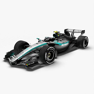 2026 Mercedes F1 plus Photoshop files 3D model