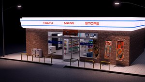 Japanese Mini Market  Scene