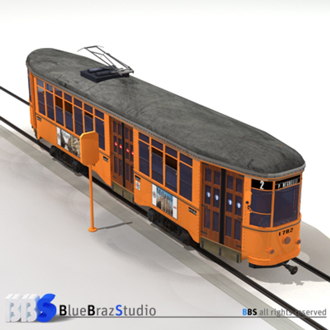 Tramway Tram 3d Model