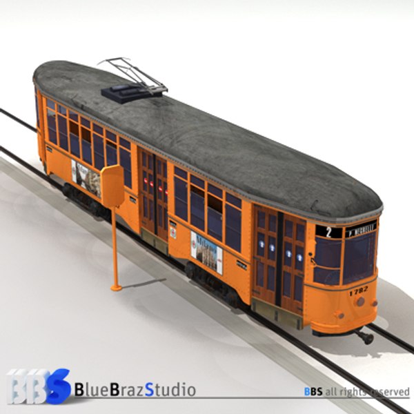 路面電車3dモデル Turbosquid