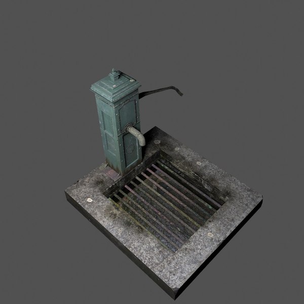 3D victorian hand water pump model - TurboSquid 1354411