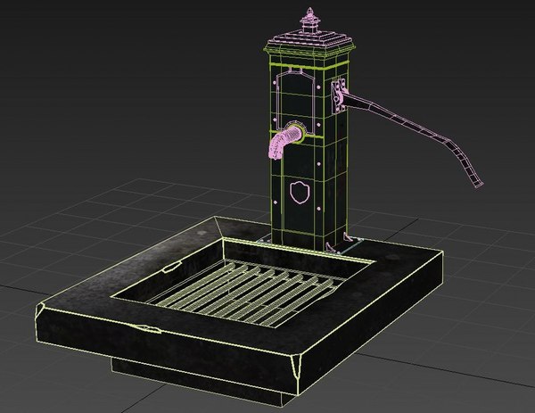 3D victorian hand water pump model - TurboSquid 1354411