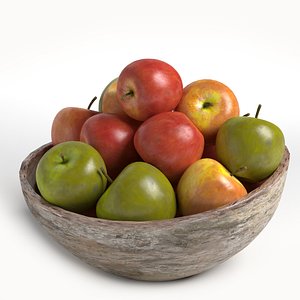 apples plate 3d model