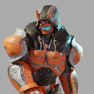 3D tengu robot model