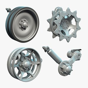 3D M113 Wheels Collection