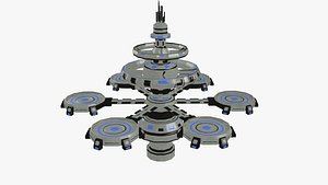 3D space station model