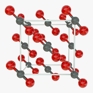 Carbon dioxide crystal structure