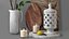 Set with lemon branches