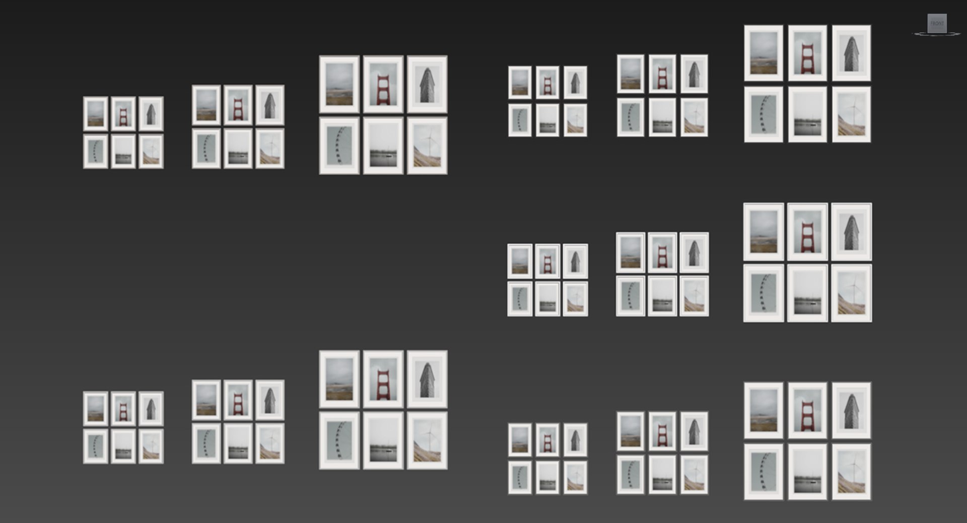 3D frames set picture model - TurboSquid 1637924