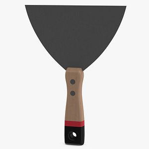 Scraper 6 Inch Wood Handle 3D