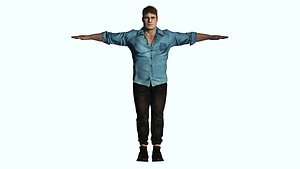 The Big Man - Game ready - rigged and blendshapes 3D model