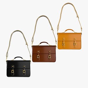 shoulder bag 02 3D model
