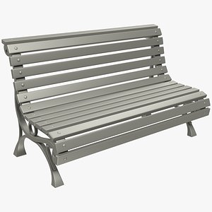 wooden bench model