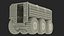 3D model All-Terrain Trailer Light Gray