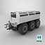 3D model All-Terrain Trailer Light Gray