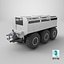3D model All-Terrain Trailer Light Gray