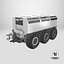 3D model All-Terrain Trailer Light Gray