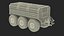 3D model All-Terrain Trailer Light Gray