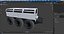 3D model All-Terrain Trailer Light Gray