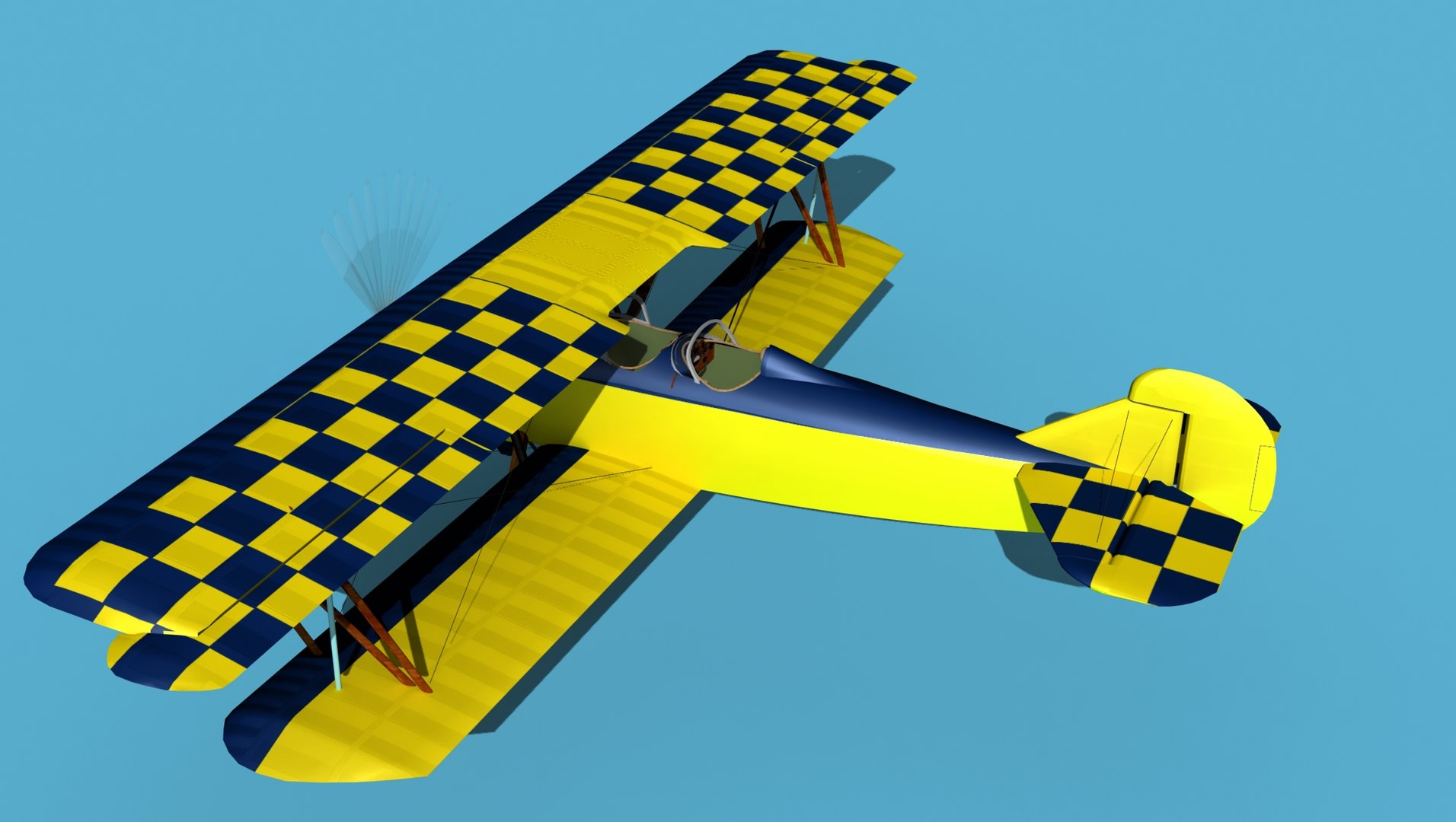 Travelair 2000 V05 model - TurboSquid 1924836