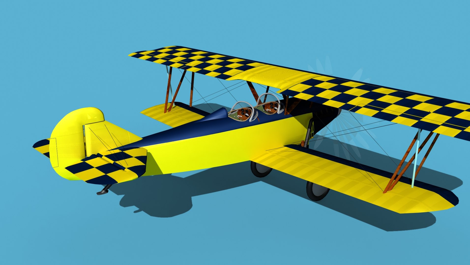 Travelair 2000 V05 model - TurboSquid 1924836