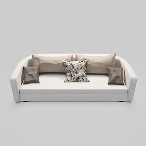 Modern Beige Fabric Sofa