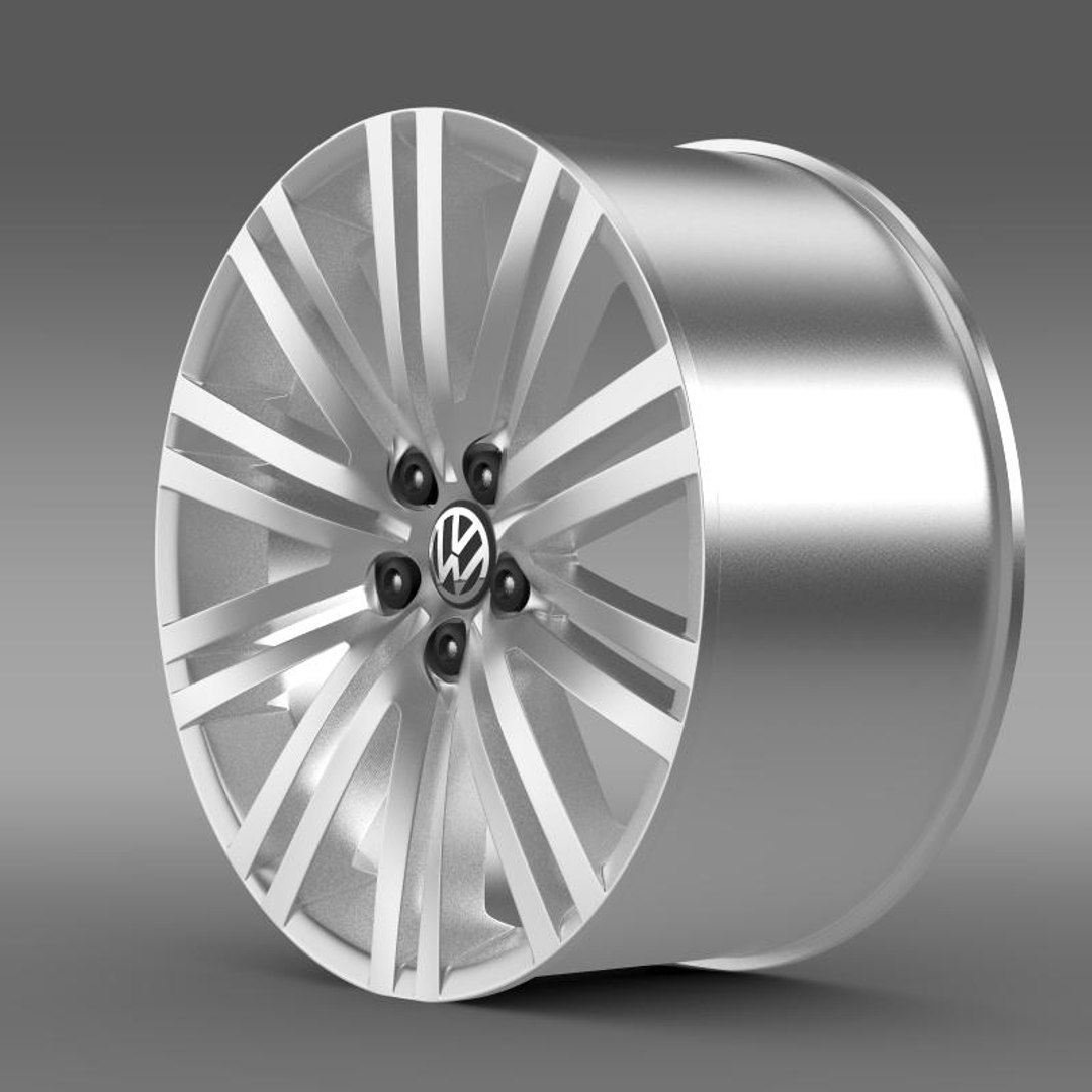 3d model volkswagen polo bluegt rim