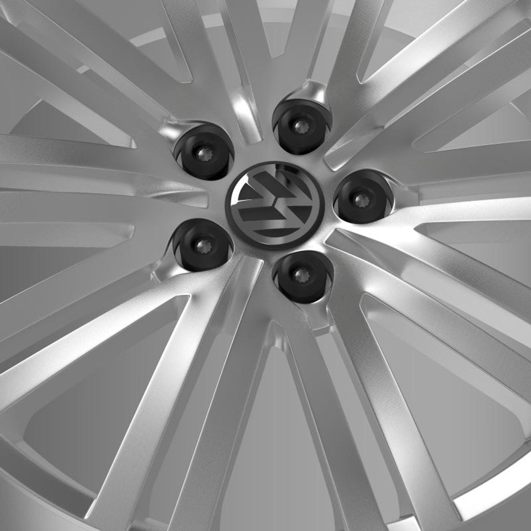 3d model volkswagen polo bluegt rim