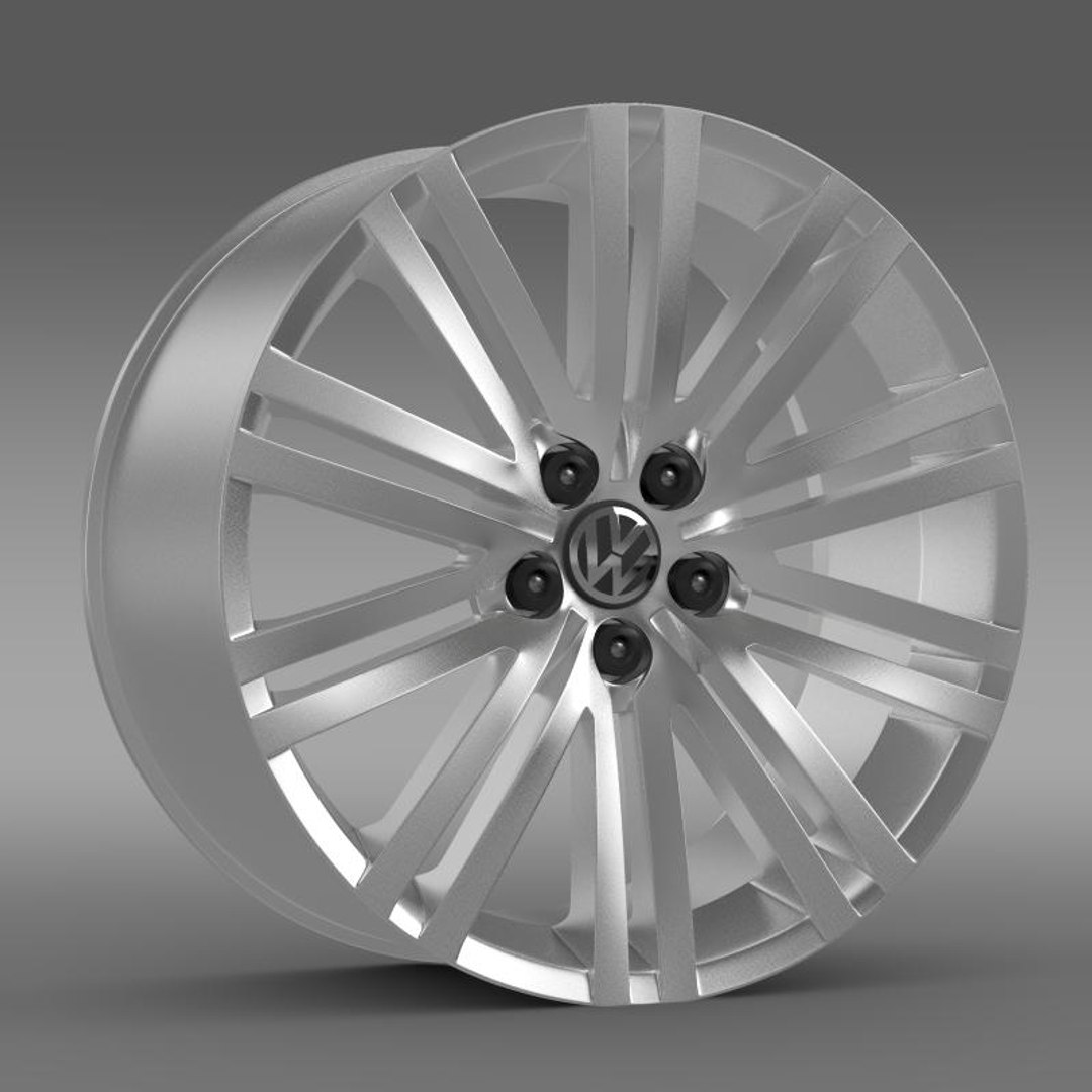 3d model volkswagen polo bluegt rim