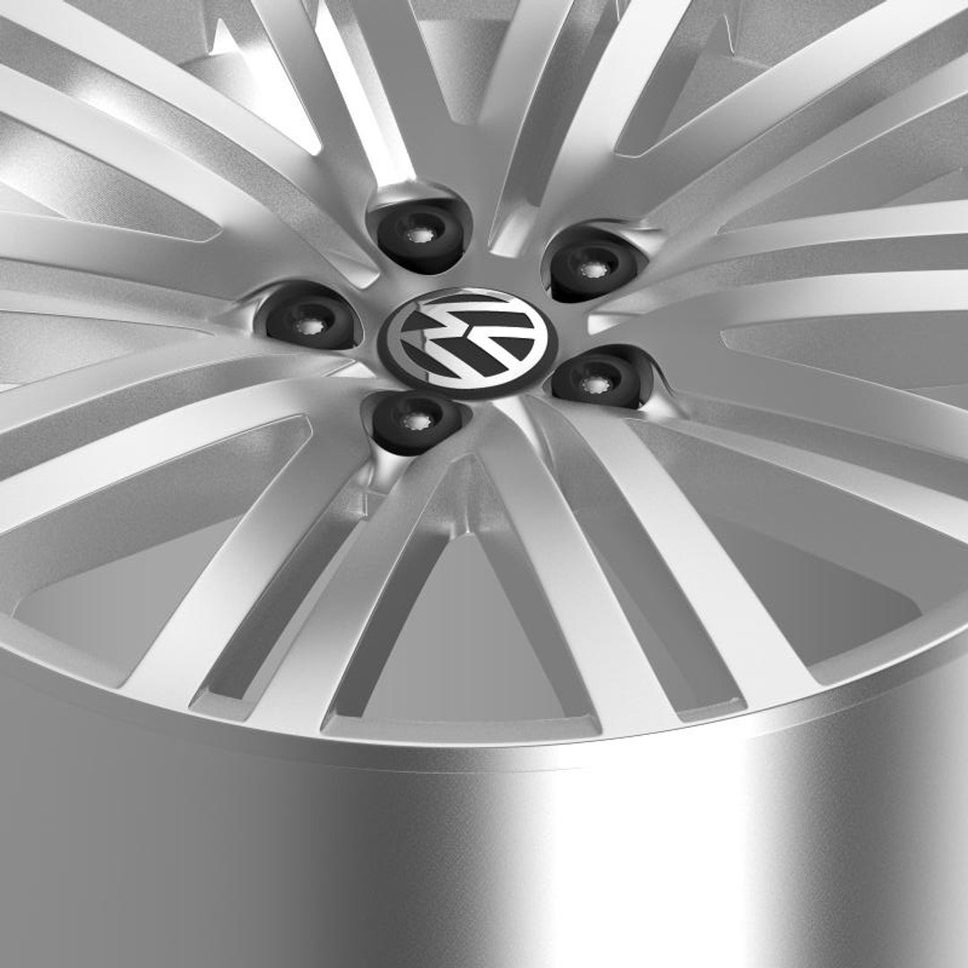 3d model volkswagen polo bluegt rim
