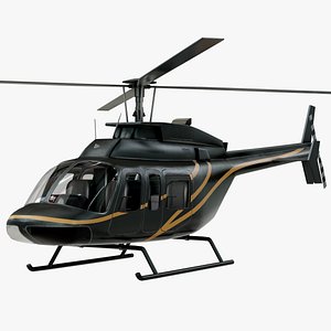 3D realistic bell 407 helicopter