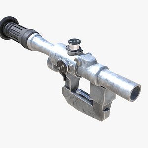 Sniper Scope PSO Low-poly 3D model