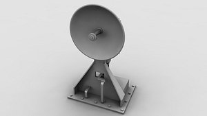 3d model satellite antenna