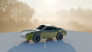 3D model 3d modHigh-Quality 3D Model Futuristic low poly Sports Car 3D modelel